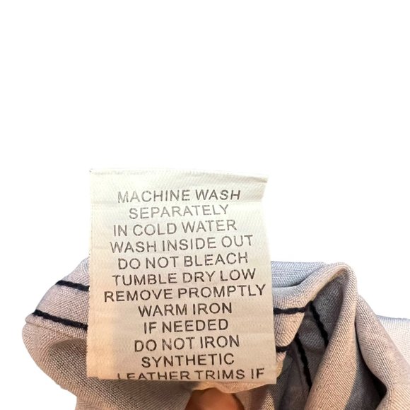 Fried Premium Denim Collections Shirt Men 2XL Slim Fit Navy Blue White Anchor - Picture 9 of 10